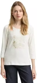 Tom Tailor Langarmshirt mit Print (1050751) wei&szlig;