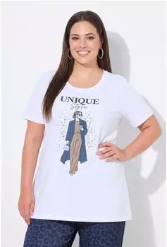 Mia Moda T-Shirt Comfort Fit with Lettering (855556) schneeweiß