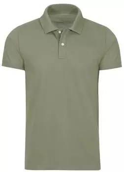 Trigema Polo Shirt Slim Fit aus DELUXE-Piqué (526601) salbei