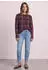 Street One Long sleeve shirt with feather yarn (94836) rustic rouge/pink/bordeaux