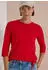 Cecil 3/4-Arm-Shirt mit Schlitz-Rundhalsausschnitt (325676) flame red