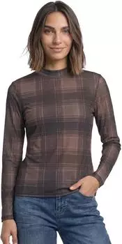 Street One Langarmshirt mit Stehkragen (A325858) sanded amber