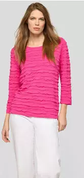 Rabe 3/4-Arm-Shirt mit Struktur Muster (21990901) malve