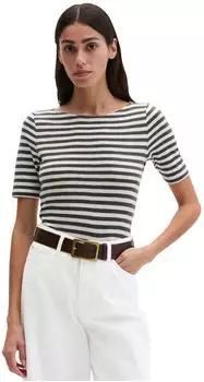 Marc O'Polo T-Shirt (5000014102) ecru/dunkelrot