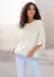 Lascana 3/4-Arm-Shirt mit Knopfdetail aus Waffel Piqué (40681063) creme