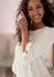Lascana 3/4-Arm-Shirt mit Knopfdetail aus Waffel Piqué (40681063) creme