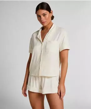 Hunkem&ouml;ller Essential Schlafshirt (50305318) wei&szlig;