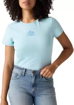 Levi's The Perfect Tee T-Shirt mit Batwing-Logoprint (17369) flock floral bw angel falls