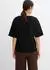 bonprix T-Shirt mit Wasserfallausschnitt und asymmetrischem Saum (25140705) schwarz