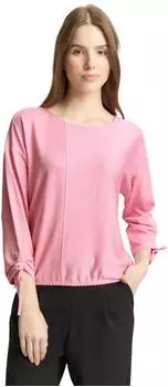 Tom Tailor Denim 3/4-Arm-Shirt in feiner Rippoptik (1035680) small tonal blush rose stripe