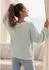 Vivance Dreams Langarmshirt aus Rippware, figurumspielend hüftlang (48621004) salbeigrün meliert