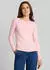 Tom Tailor Slim Fit Langarmshirt mit U-Boot-Ausschnitt (1048942) rosa