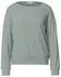 Street One Langarmshirt mit Elastikbund (A325923) eucalyptus green mel.