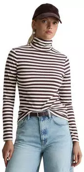 Marc O'Polo Langarmshirt aus Single Jersey mit Elasthan (60108546) dark brown