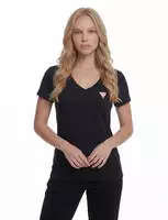 Guess W2YI45J1314-JBLK-S, Guess W2yi45 Short Sleeve T-shirt Schwarz S Frau Black