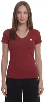 Guess SS VN Mini Triangle Tee kirschrot