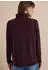 Cecil B325864 Langarmshirt mit Stehkragen und Wording berry red