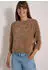 Cecil 3/4-Arm-Shirt mit geschlitztem Rundhalsausschnitt
