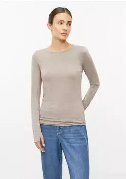 s.Oliver Langarmshirt im Slim Fit aus weichem Jersey braun 2182302.85W0.
