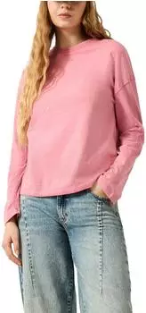 s.Oliver Gewaschenes Longsleeve mit Studs pink 2184150.4183.