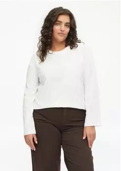 s.Oliver T-Shirt mit weitem Arm wei&szlig; 2186537.0100.