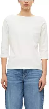 s.Oliver T-Shirt mit dekorativem U-Boot-Ausschnitt creme 2182311.0210.