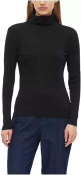 s.Oliver Rollkragen-Shirt im Slim Fit schwarz 2182445.9999.