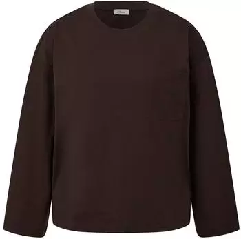 s.Oliver T-Shirt mit weitem Arm braun 2186537.8944.