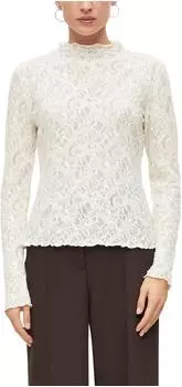 s.Oliver Leicht transparentes Spitzen-Shirt creme 2182526.0200.