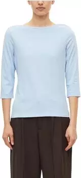 s.Oliver T-Shirt mit dekorativem U-Boot-Ausschnitt blau 2182311.5061.