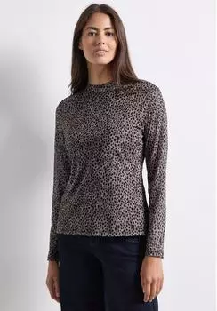 Street One Langarm Mesh-Shirt mit Turtle Neck (A32595930001)