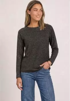 Street One Langarm Shirt mit Rundhals und Rollkante (A32591418037)