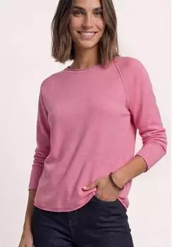 Street One Langarm Shirt mit Rundhals und Rollkante (A32591417938)