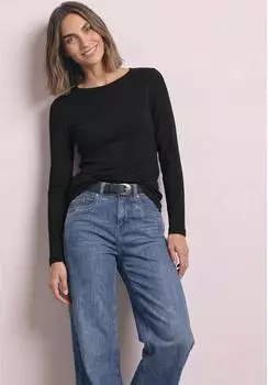 Street One Langarm Shirt mit U-Boot-Ausschnitt (A32591210001)