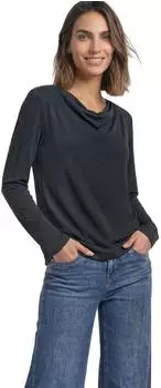 Street One Silk-Look Shirt mit Wasserfall-Front (A32605610001)