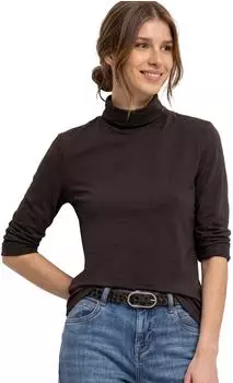 Street One Langarm Shirt Unifarbe mit Rollkragen (A32591717874)