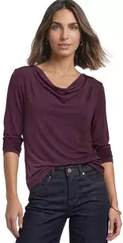 Street One Silk-Look Shirt mit Wasserfall-Front (A32605617820)