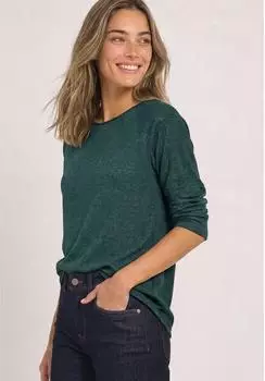 Street One Langarm Shirt mit Rundhals und Rollkante (A32591418099)