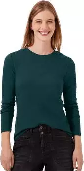 Street One Basic Shirt Unifarbe mit Rundhals (F32592018111)