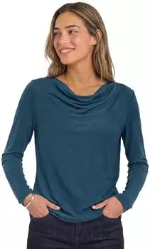 Street One Silk-Look Shirt mit Wasserfall-Front (A32605618141)