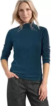 Street One Basic Shirt Unifarbe mit Rollkragen (A32604018141)