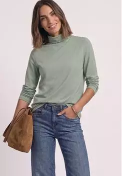 Street One Langarm Shirt Unifarbe mit Rollkragen (A32591718100)