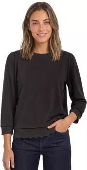 Street One 3/4-Arm Shirt mit Spitzenkante am Saum (A32584117874)