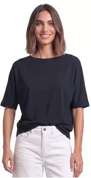 Street One Basic Shirt mit Boat Neck und Elastikbund (A32573011238)