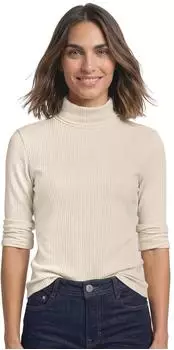 Street One Basic Shirt Unifarbe mit Rollkragen (A32604017931)