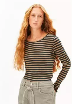 armedangels Einiaara Gestreiftes Langarmshirt 100% Bio-Baumwolle Mehrfarbig (30007775-3982)