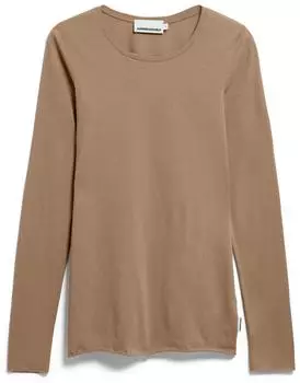 armedangels Einiaara Soft Langarmshirt 100% Bio-Baumwolle Braun (30007113-3641)