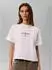 Calvin Klein Monologo Boxy-T-Shirt Weiß (LV047H802GYAF)