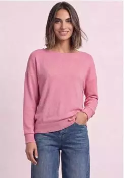 Street One Langarm Shirt mit Elastikbund (A32583617938) warm blush