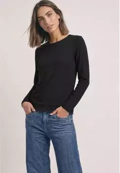 Street One Langarm Shirt mit Rundhals und Spitzenkante (A32608210001)
